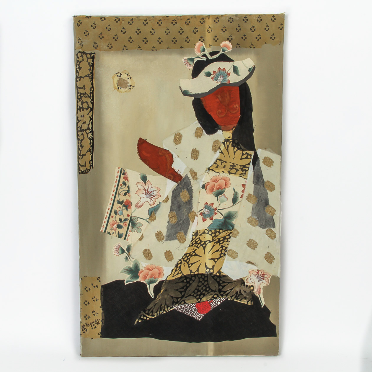 Mymy Farmer Mixed Media Painting on Canvas "Meridian"