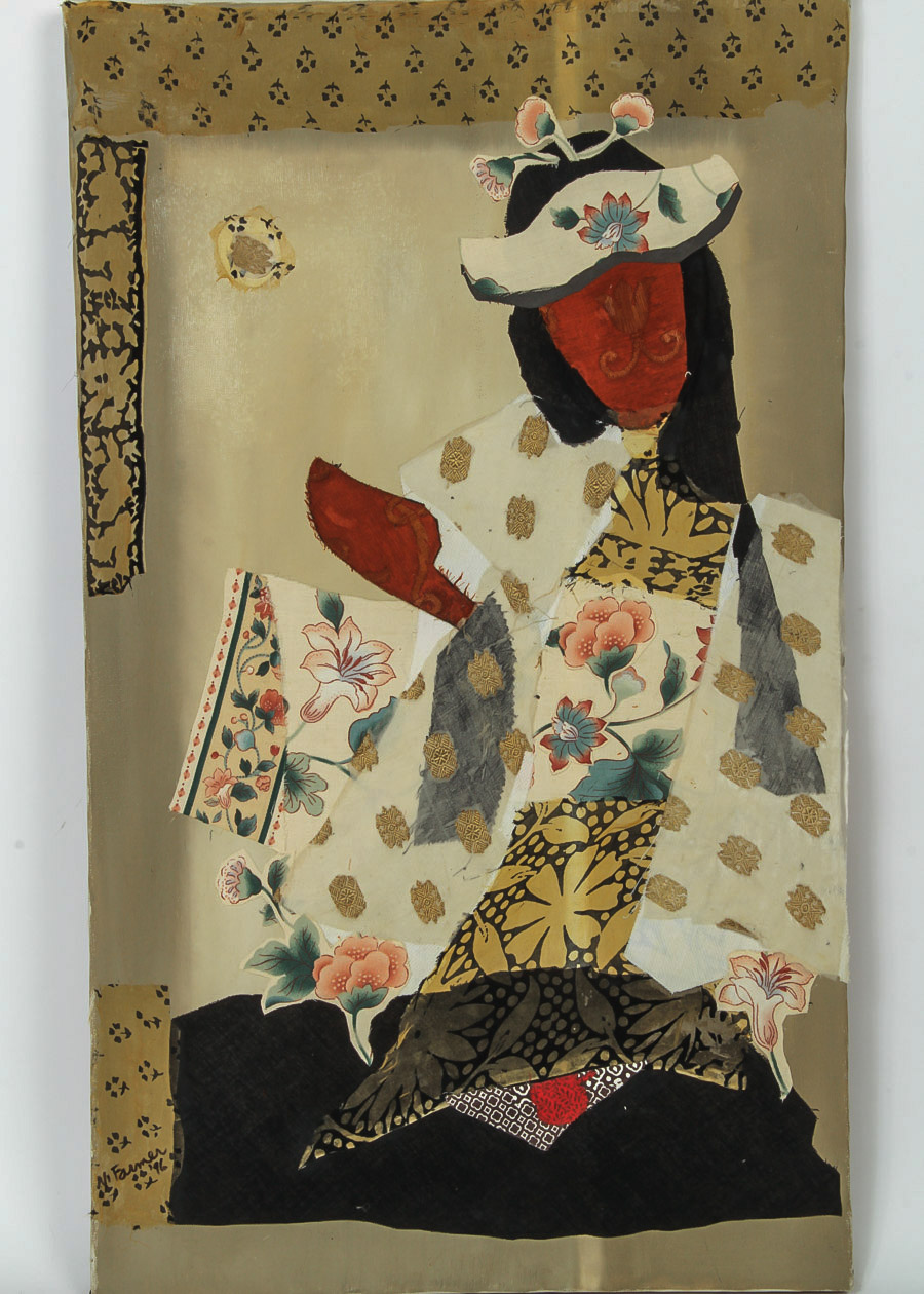 Mymy Farmer Mixed Media Painting on Canvas "Meridian"