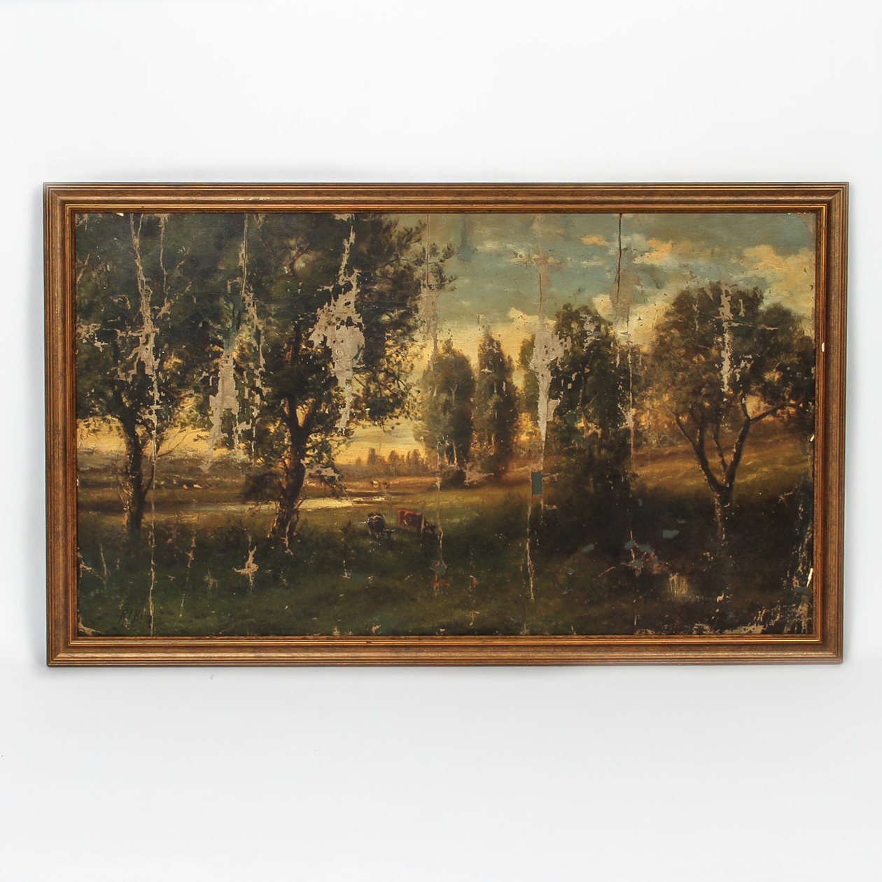 Oil Painting on Canvas of a Rural Landscape