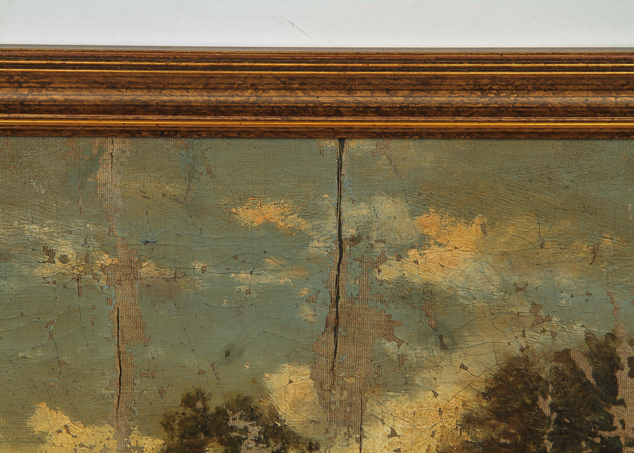 Oil Painting on Canvas of a Rural Landscape