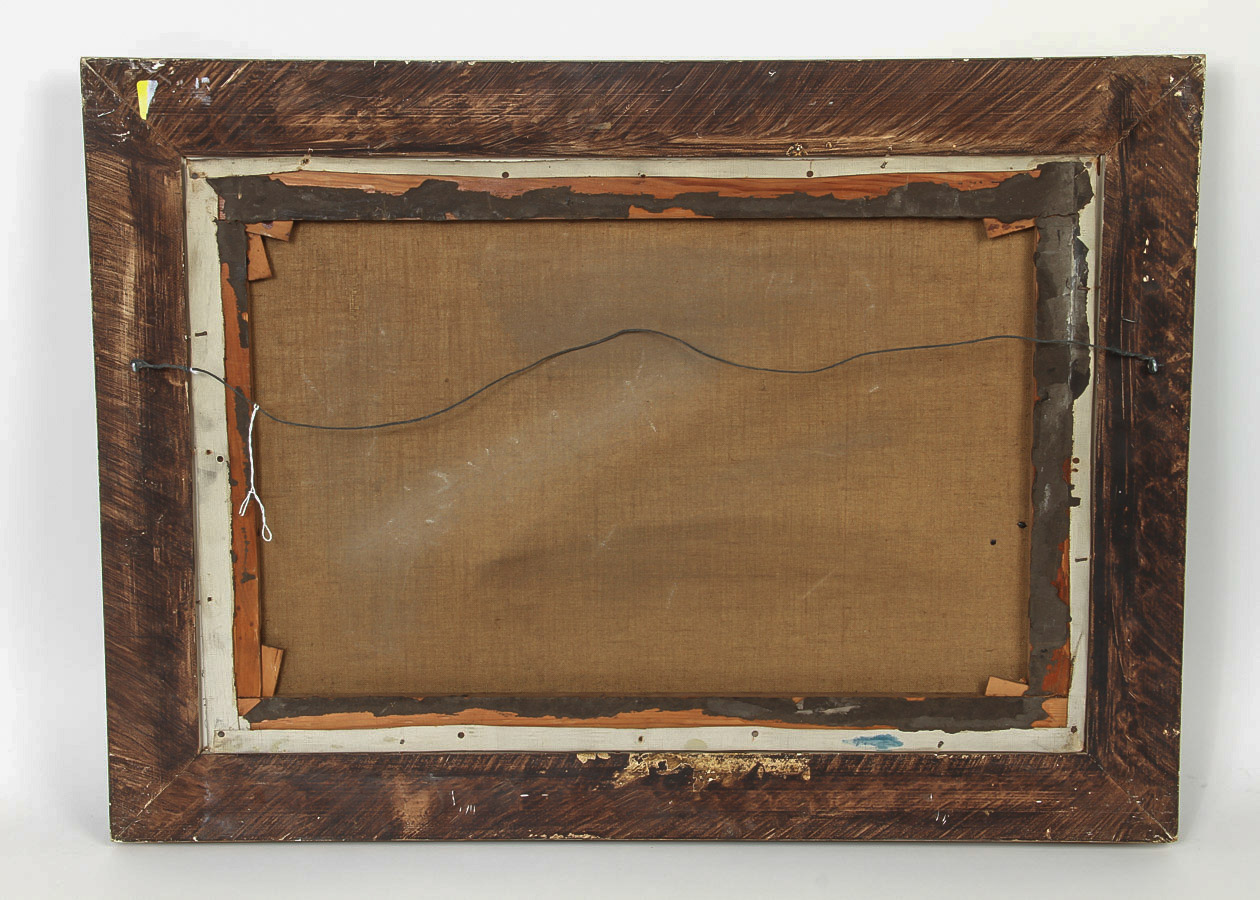 A.J Thornton Oil Painting on Canvas "Still Life of Tropical Fruit"