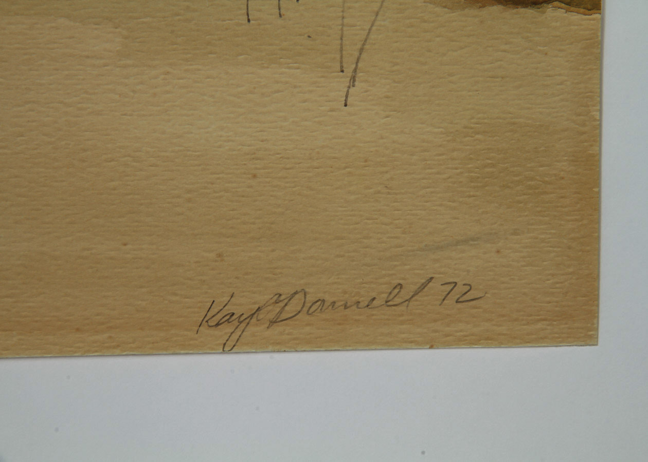 Kay O'Donnell Watercolor Painting on Paperboard "Ocean Sunset"