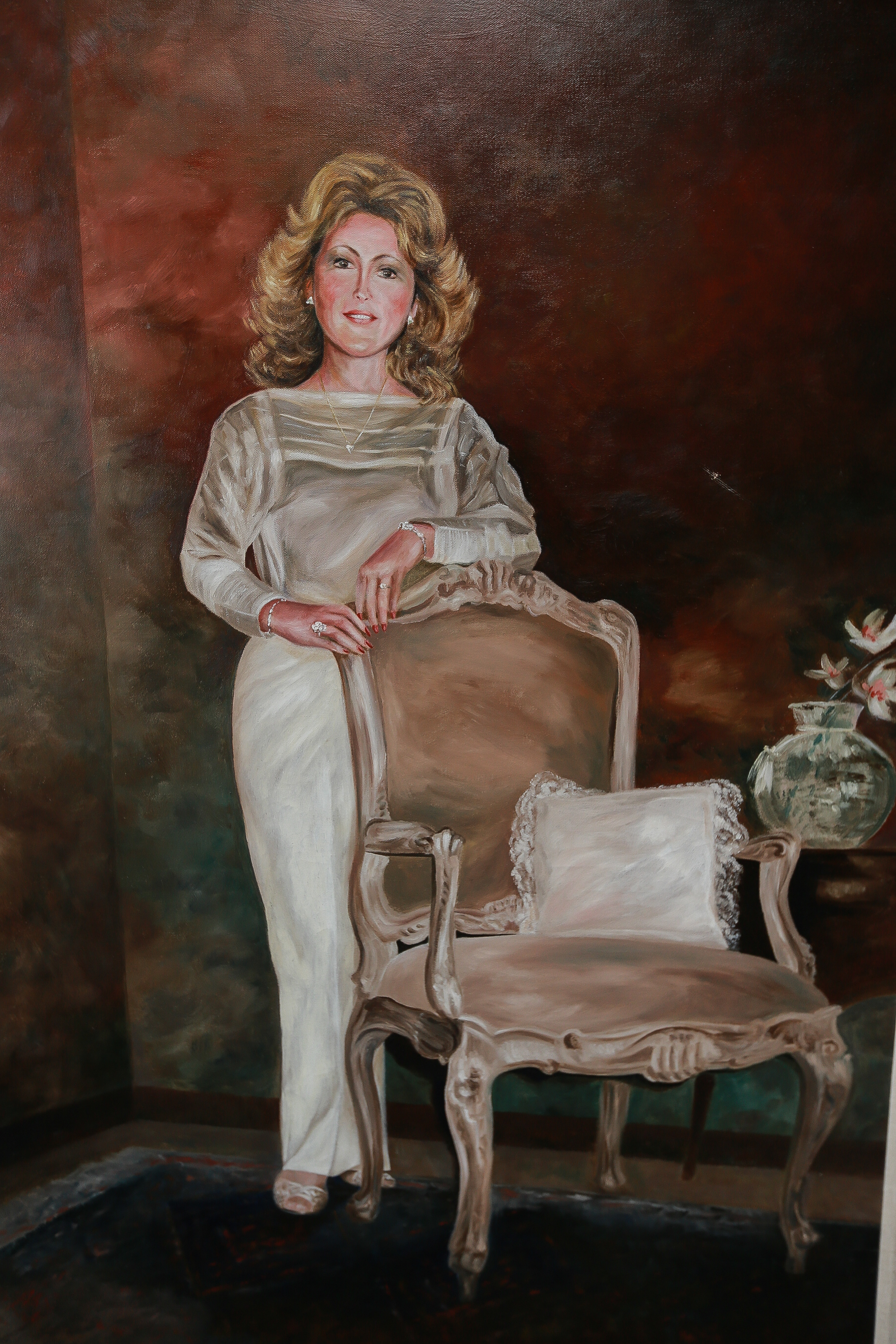 1983 Jerry Ward Oil on Canvas Couple Portraits