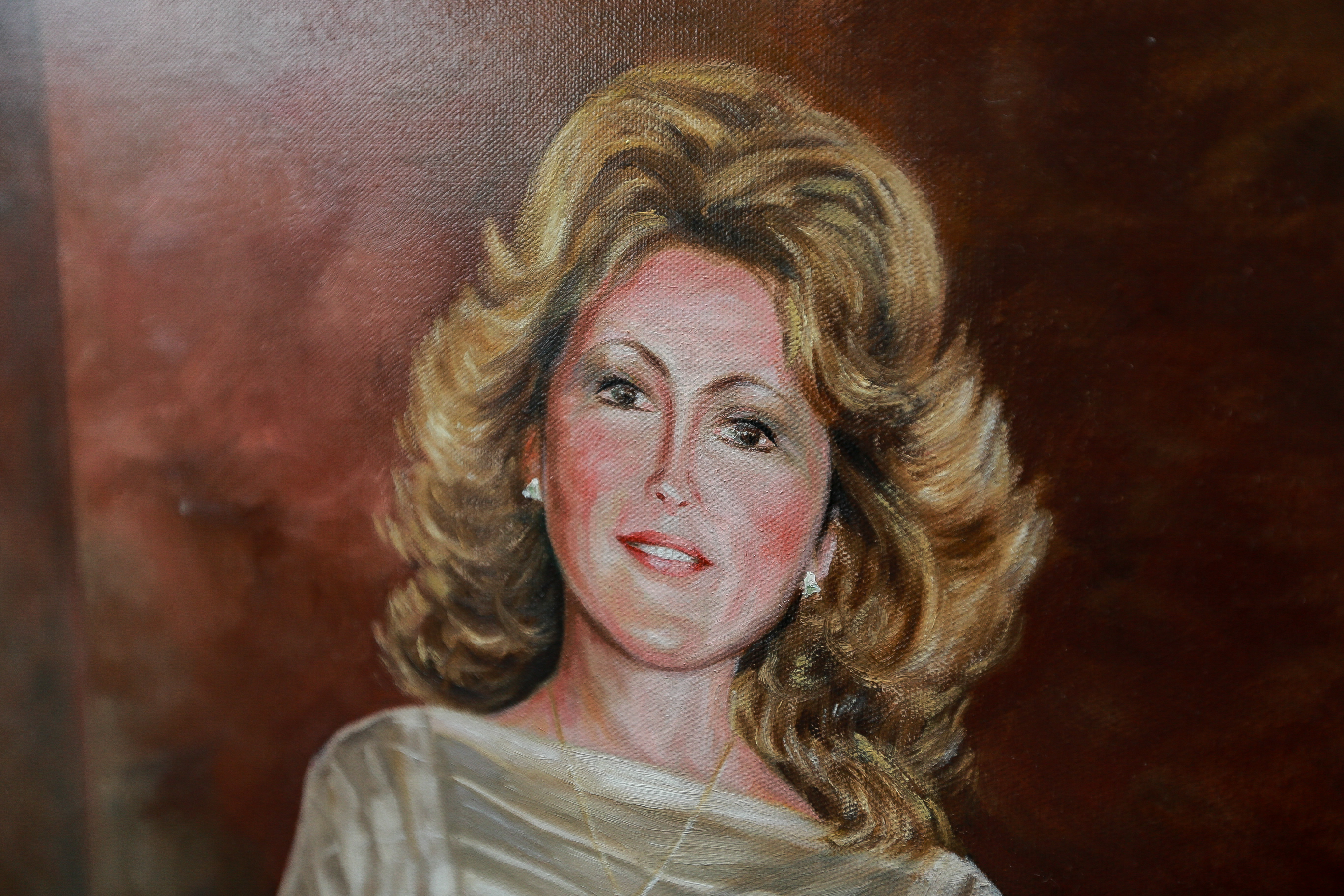 1983 Jerry Ward Oil on Canvas Couple Portraits