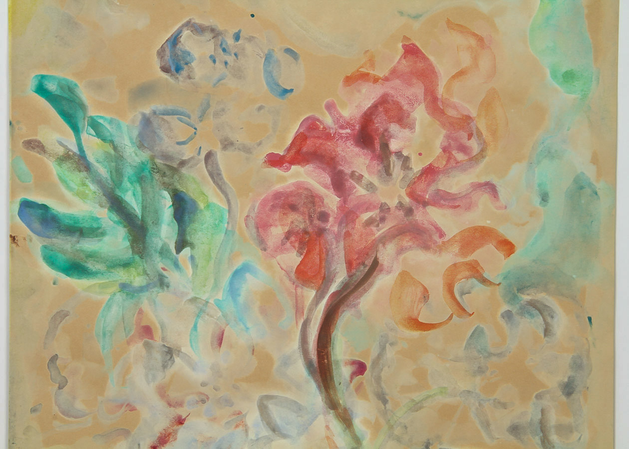 J. Chenery Watercolor Painting on Paper "Still Life of Flowers"