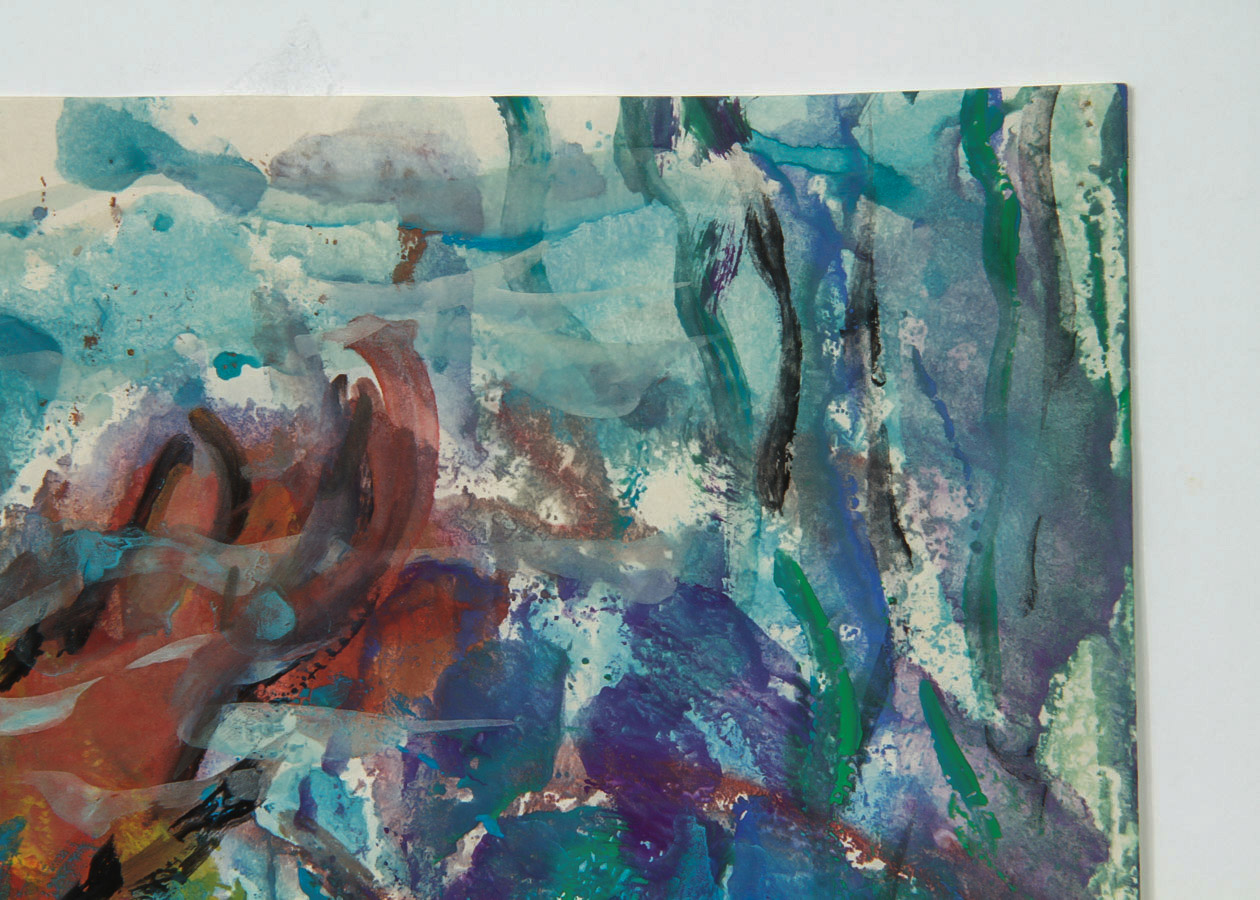 Vera Indenbaum Watercolor Painting on Paper "Koi"