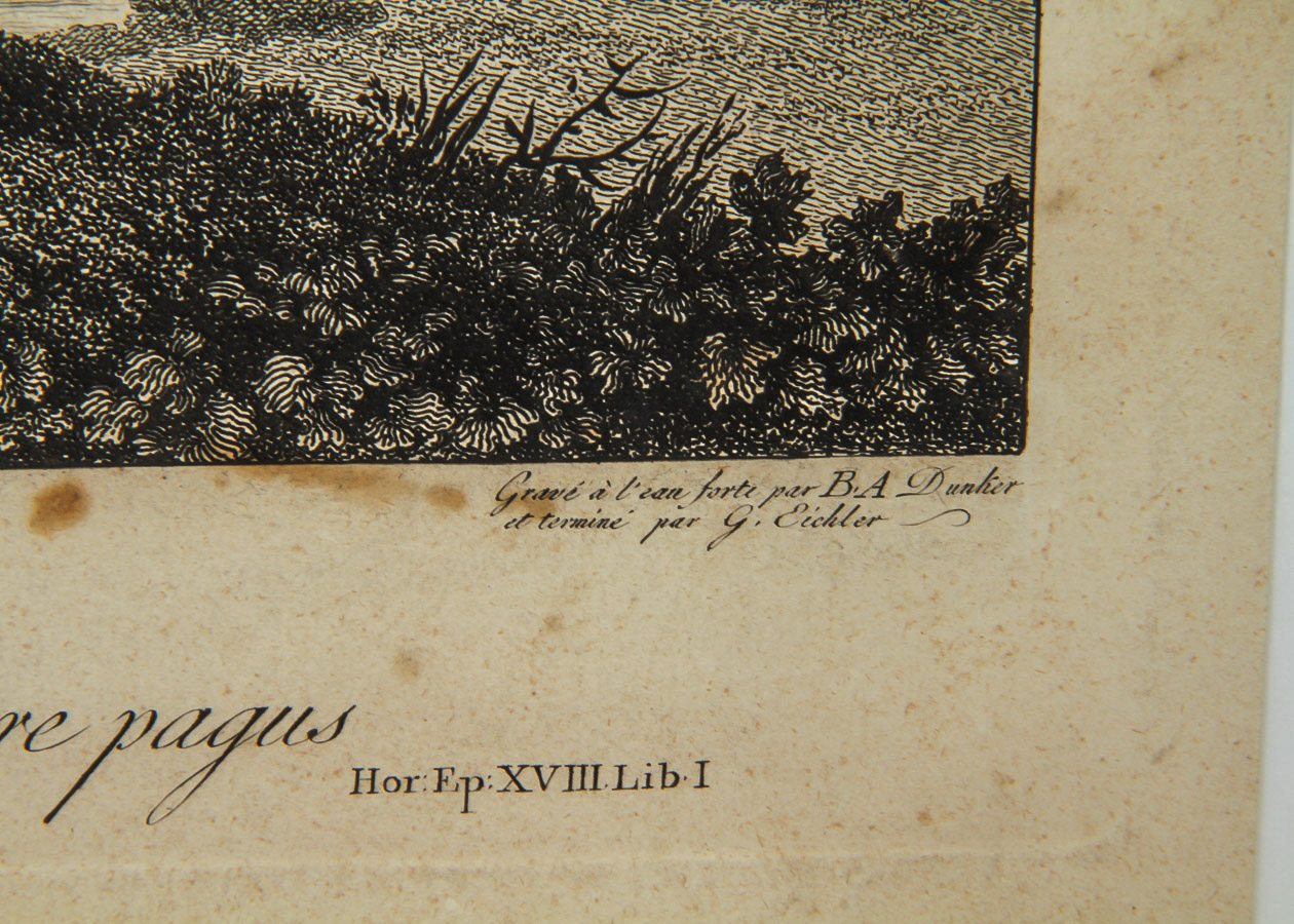 Jacob Philipp Hackert Engraving on Paper "Cantalupo and Bardella"