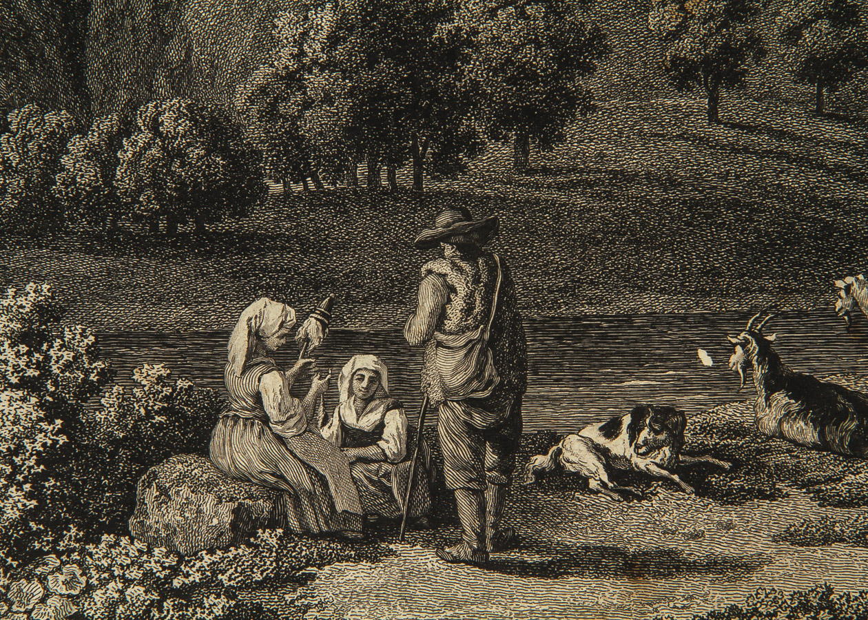Jacob Philipp Hackert Engraving on Paper "Cantalupo and Bardella"