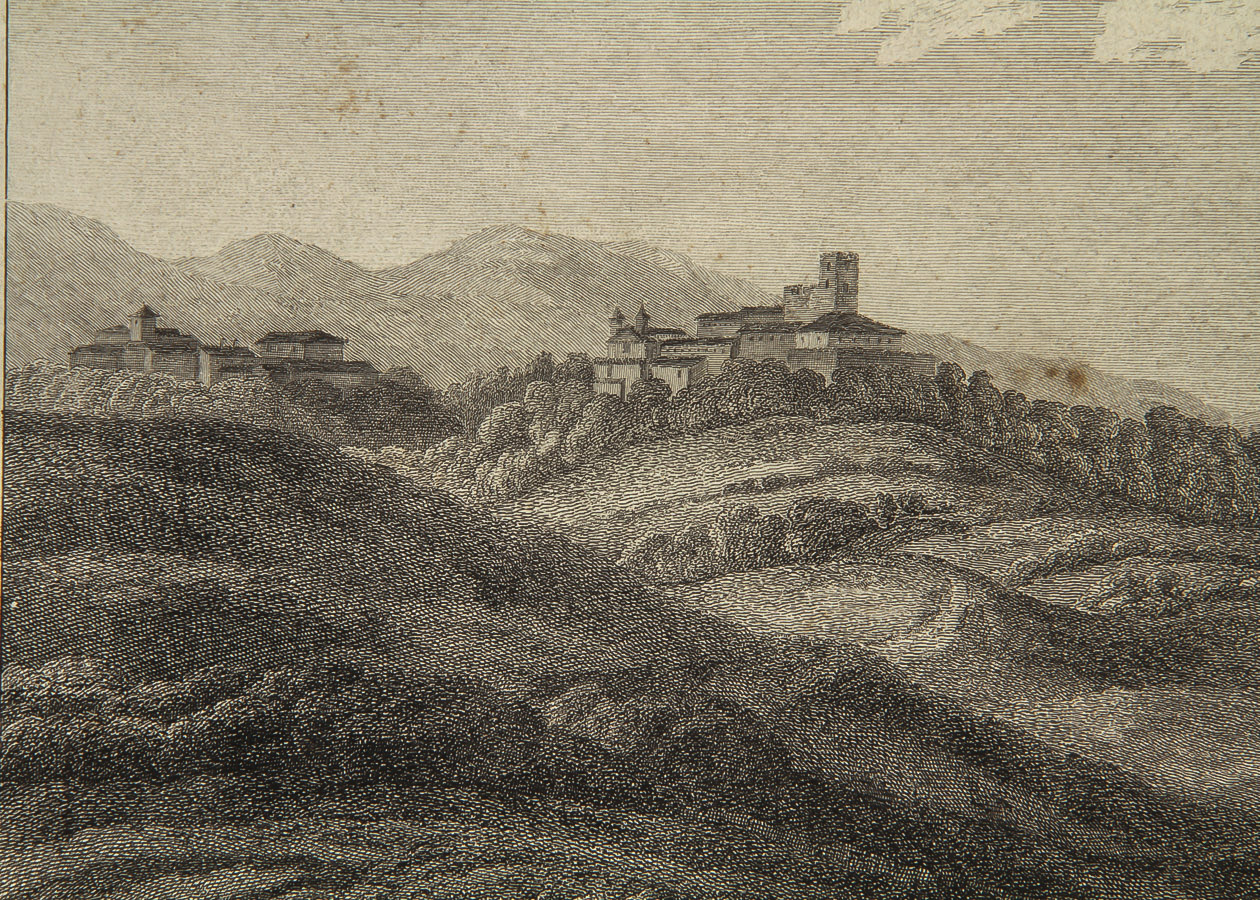 Jacob Philipp Hackert Engraving on Paper "Cantalupo and Bardella"