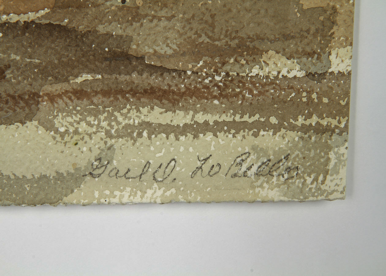 Gail LoBello Watercolor Painting on Paper "The Old Barn"