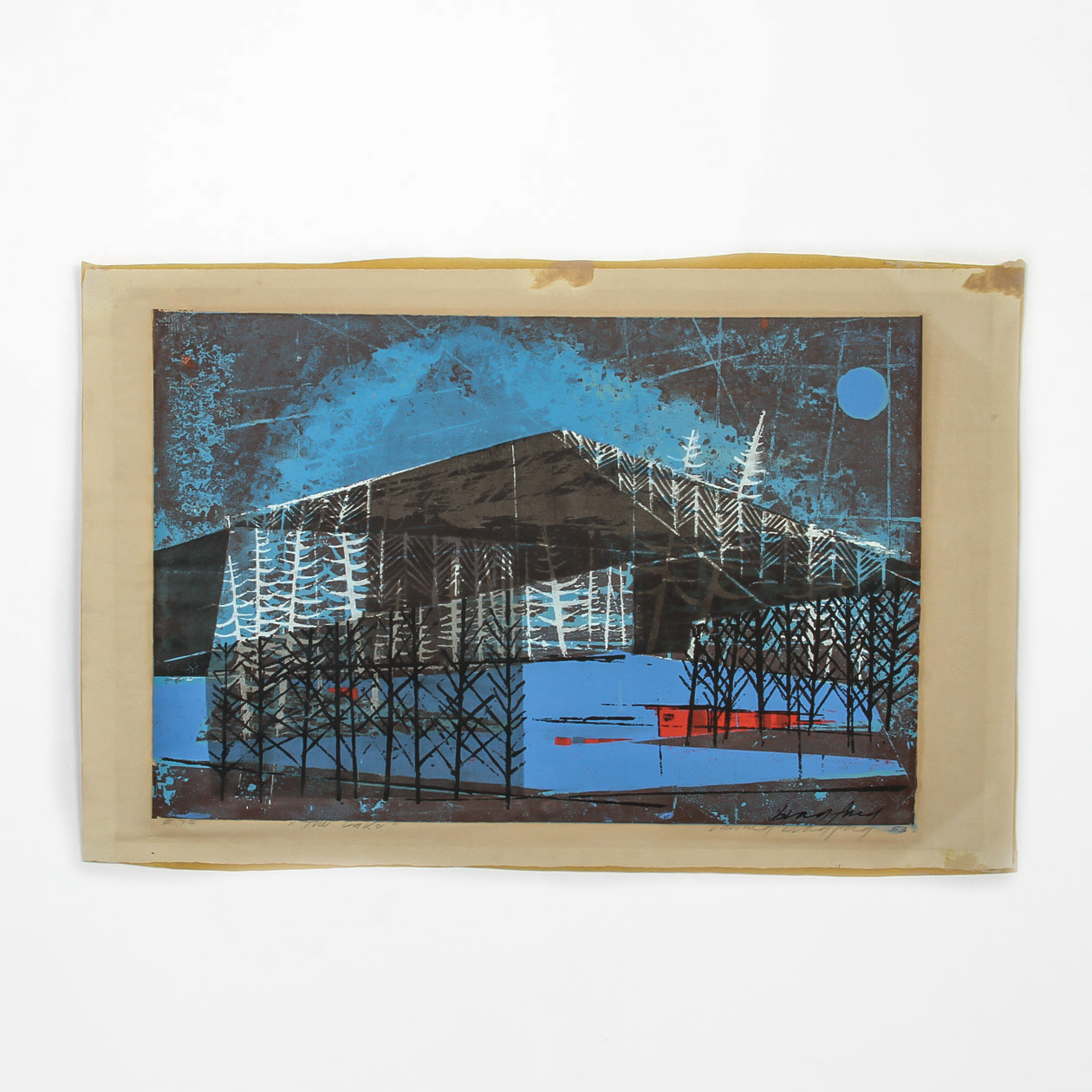 Howard Bradford Serigraph on Paper "The Lake"