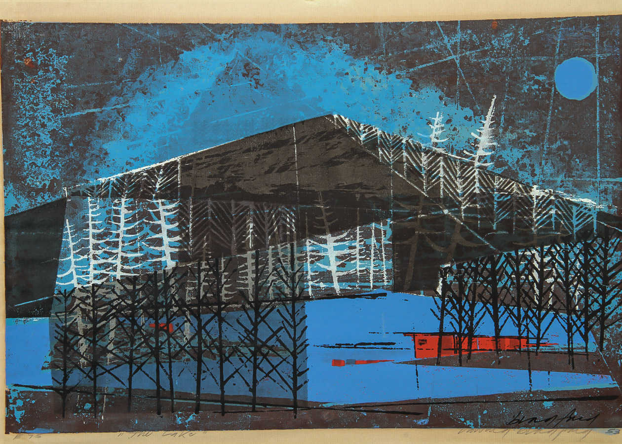 Howard Bradford Serigraph on Paper "The Lake"