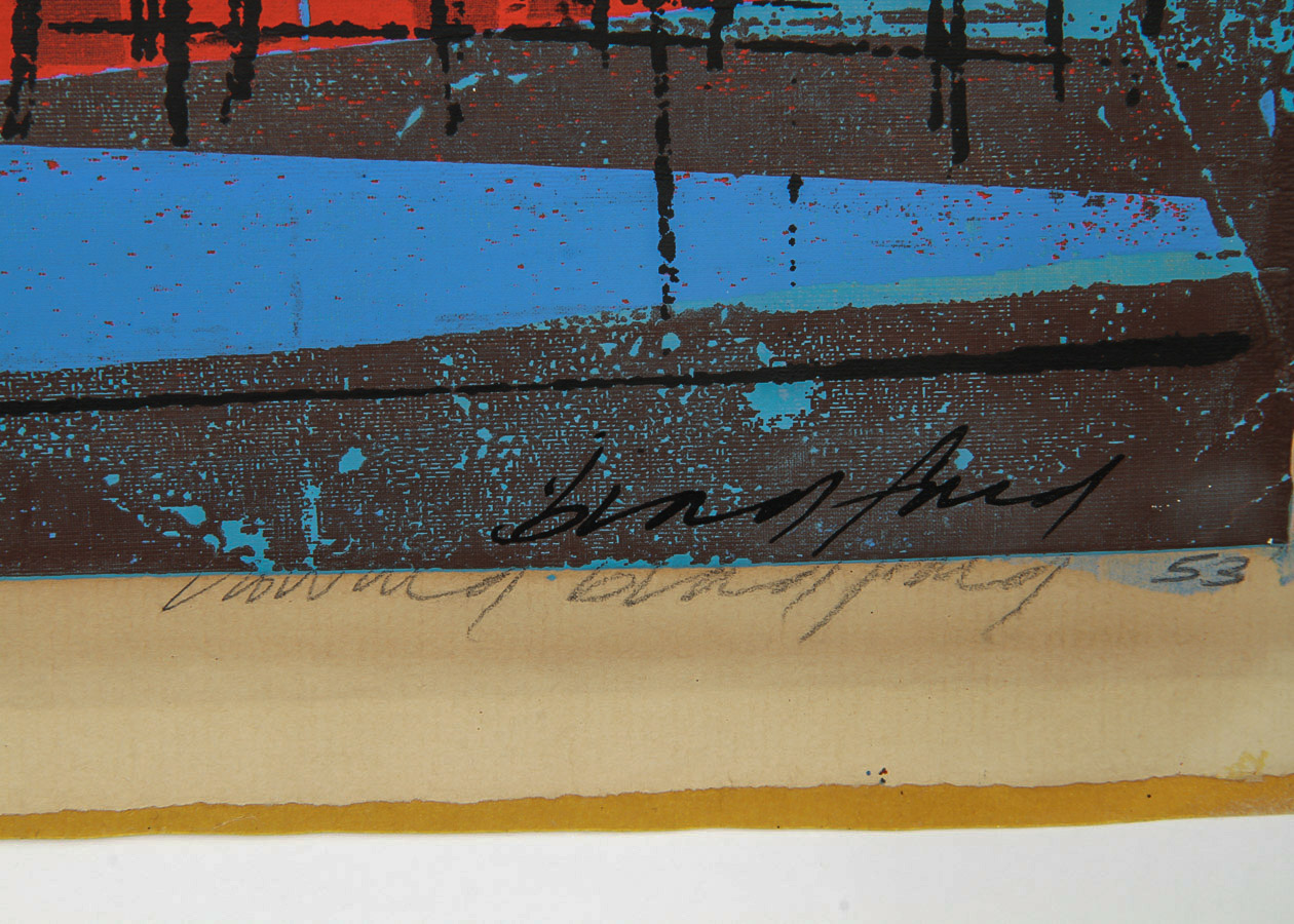 Howard Bradford Serigraph on Paper "The Lake"