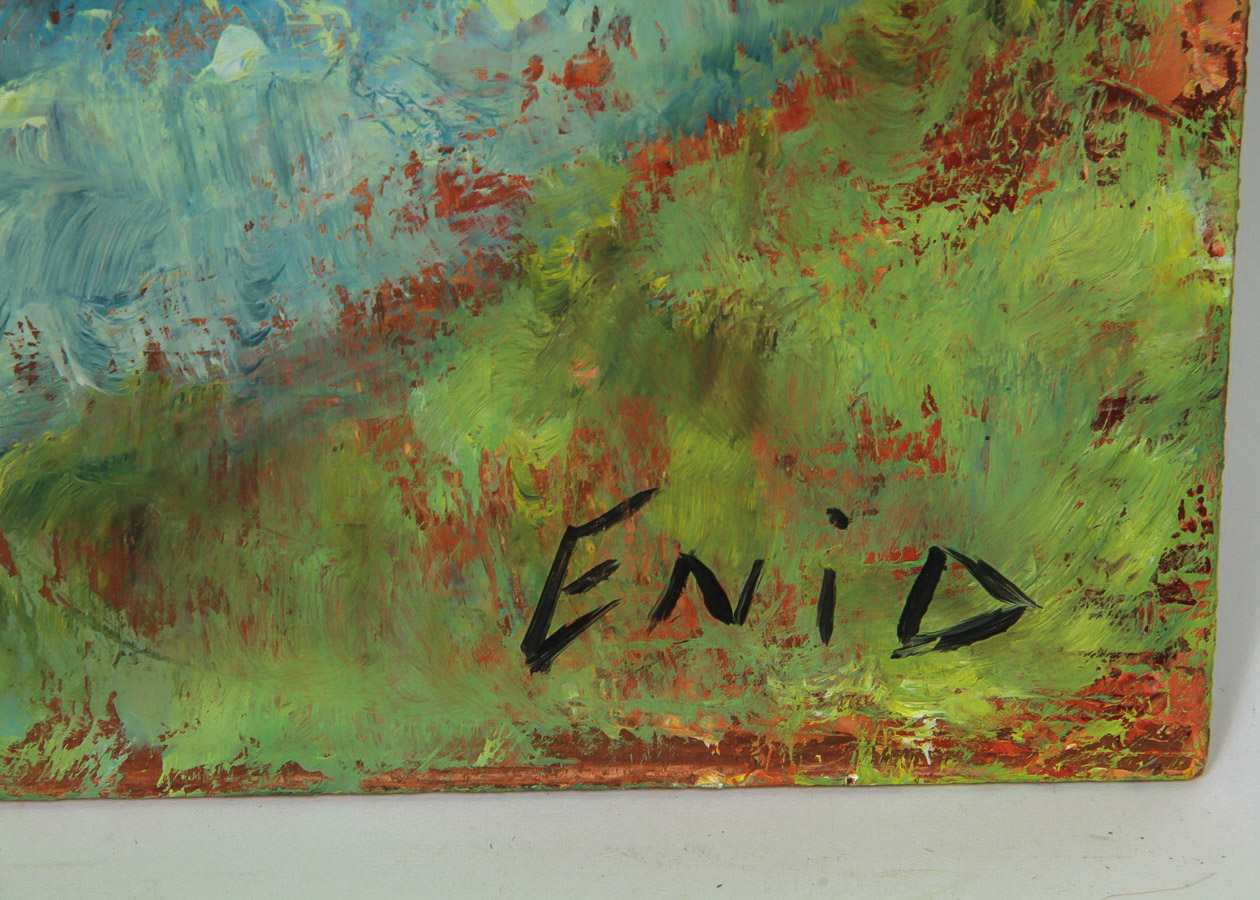 Signed Oil Painting on Board "Fall Colors"