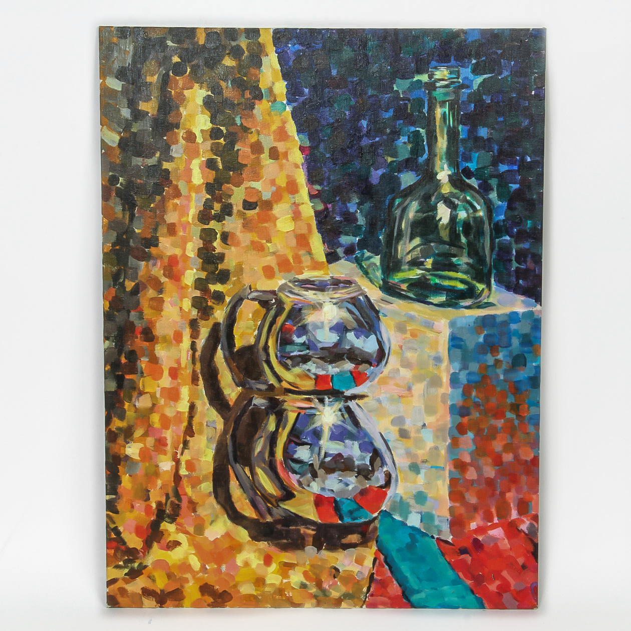 Oil Painting on Canvas Board Still Life