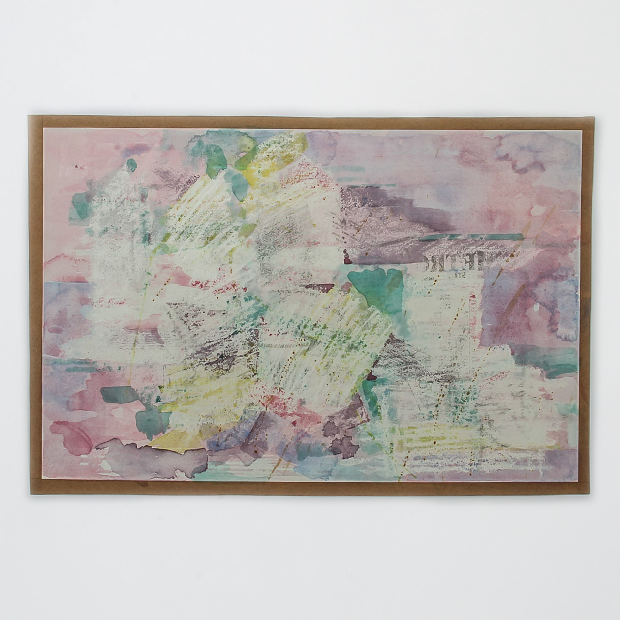 Watercolor Painting on Paper "Pastel Abstract"