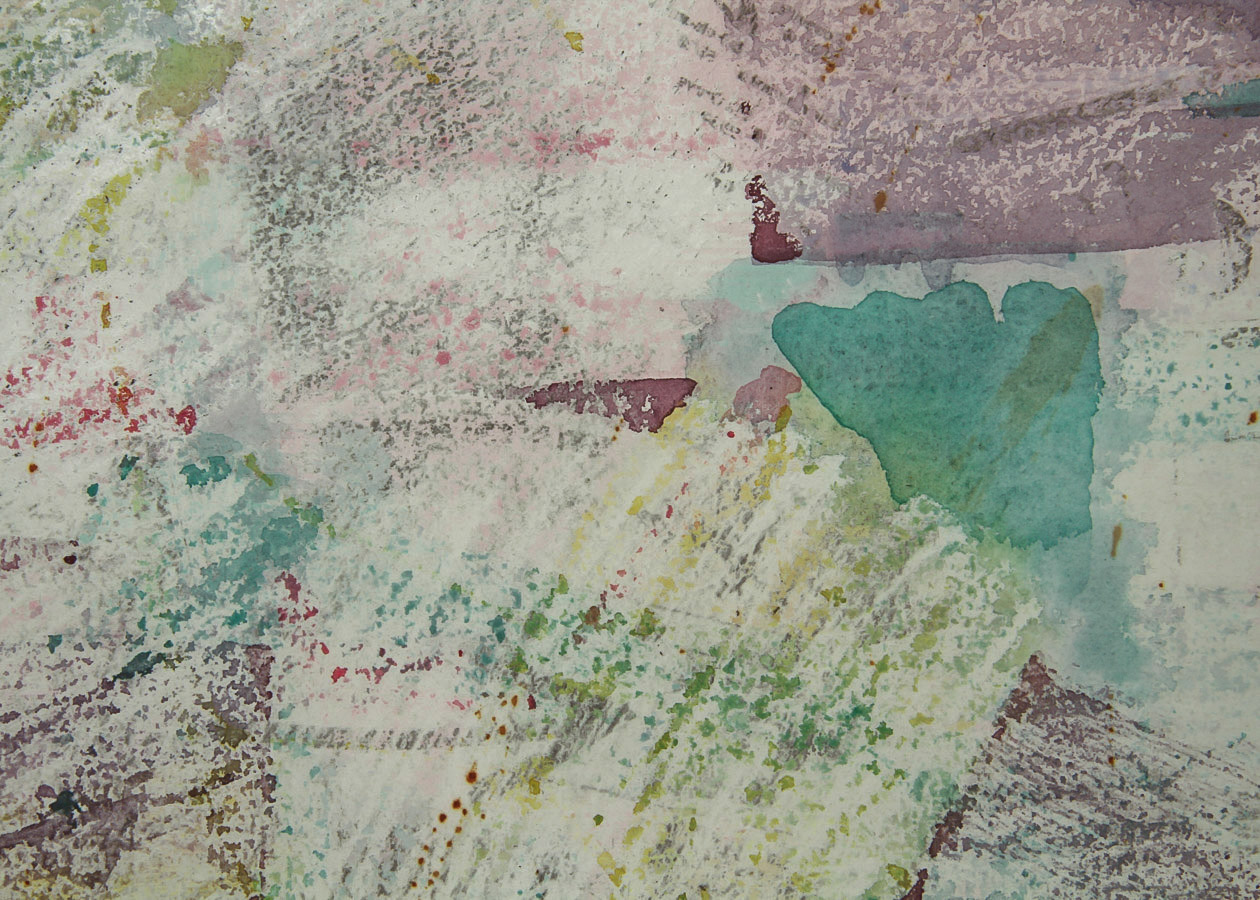 Watercolor Painting on Paper "Pastel Abstract"