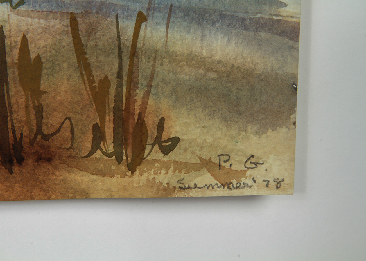 Jane Martin Watercolor Painting on Paper "Pacific Grove, California"