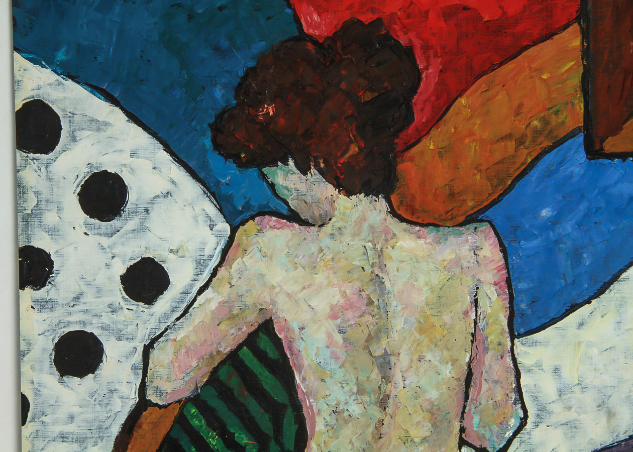 Tatiana Rogacheva Oil Painting on Paper "Seated Nude"