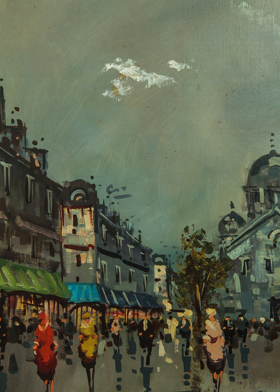 Oil Painting On Canvas "Montmartre and Sacré-Cœur"