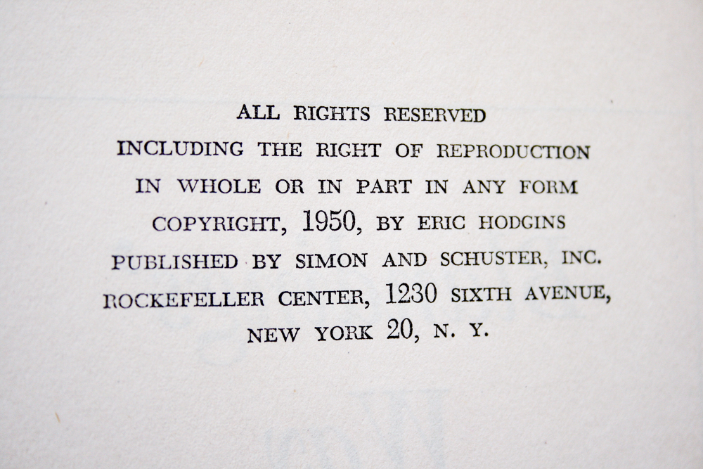 Hardcover Books by Eric Hodgins Featuring "Blandings' Way"