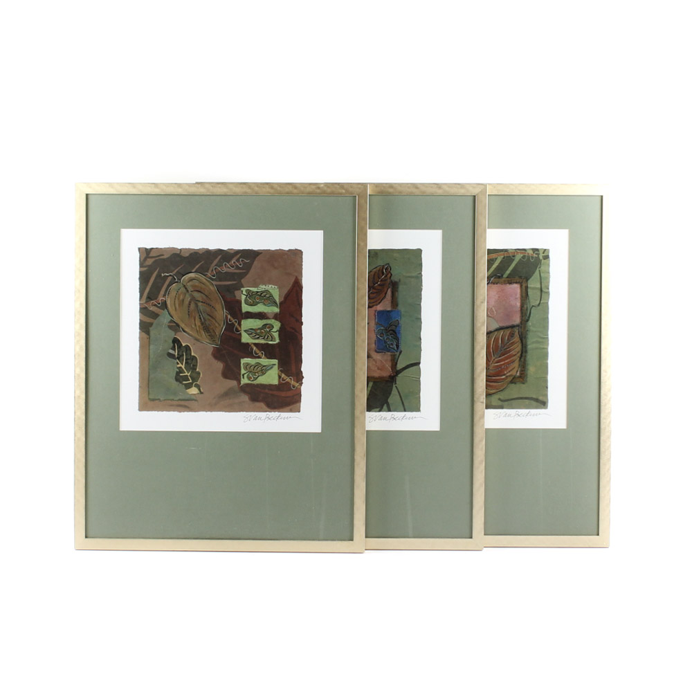 Sara Van Beckum Framed Offset Lithograph Set