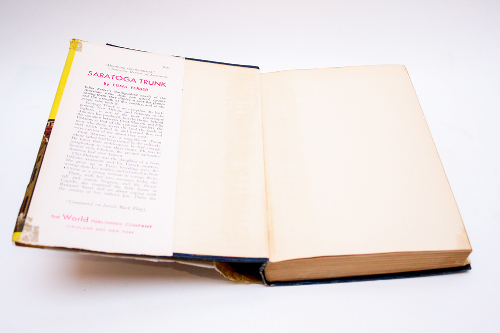 First Edition "Giant"  and "Saratoga Trunk" by Edna Ferber