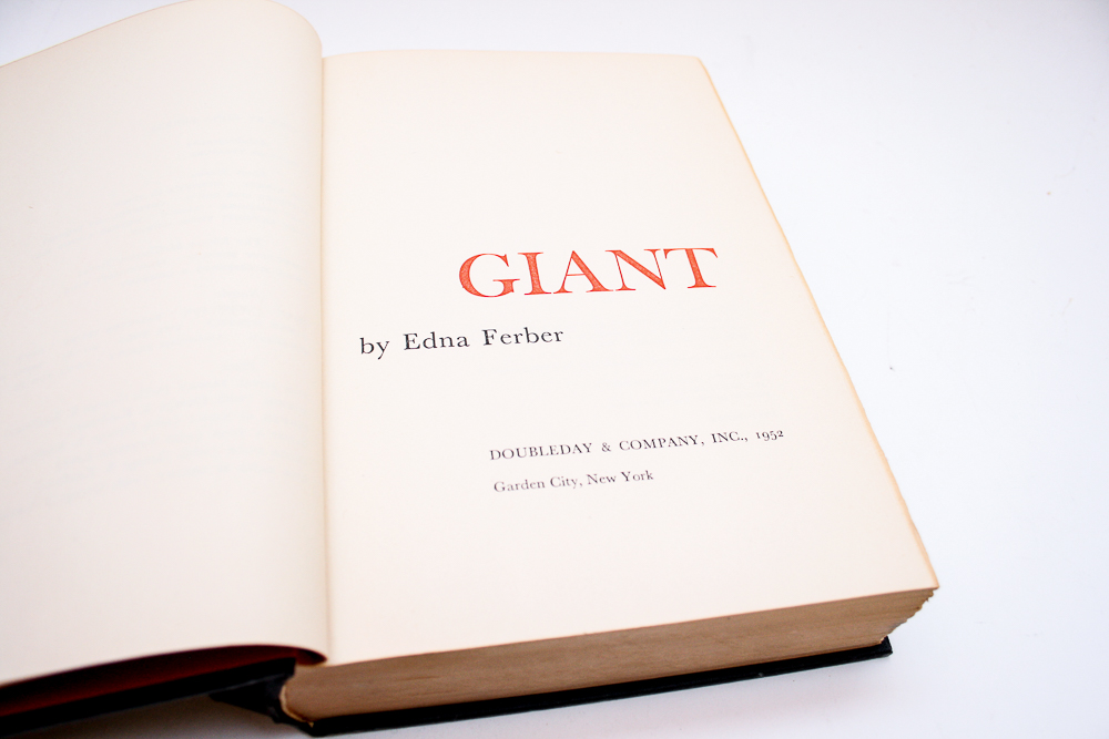 First Edition "Giant"  and "Saratoga Trunk" by Edna Ferber