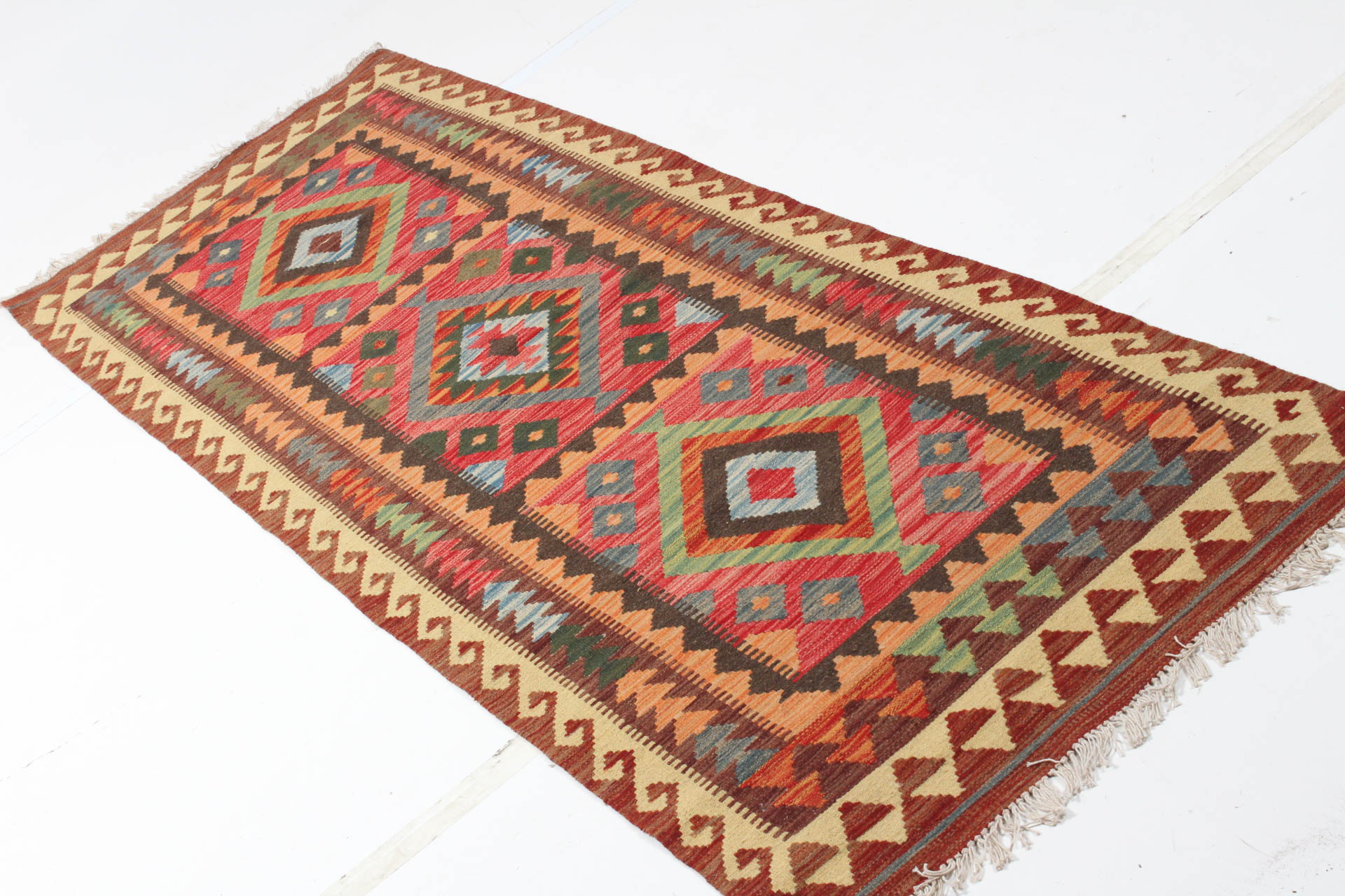 Handwoven Turkish Kilim Runner