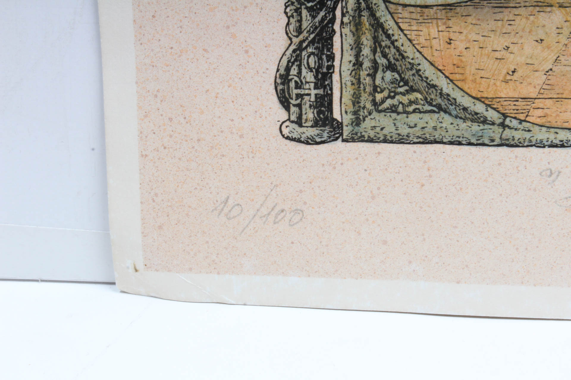 Tudor Banus Colored Lithograph "Les Arcanes Du Temps"