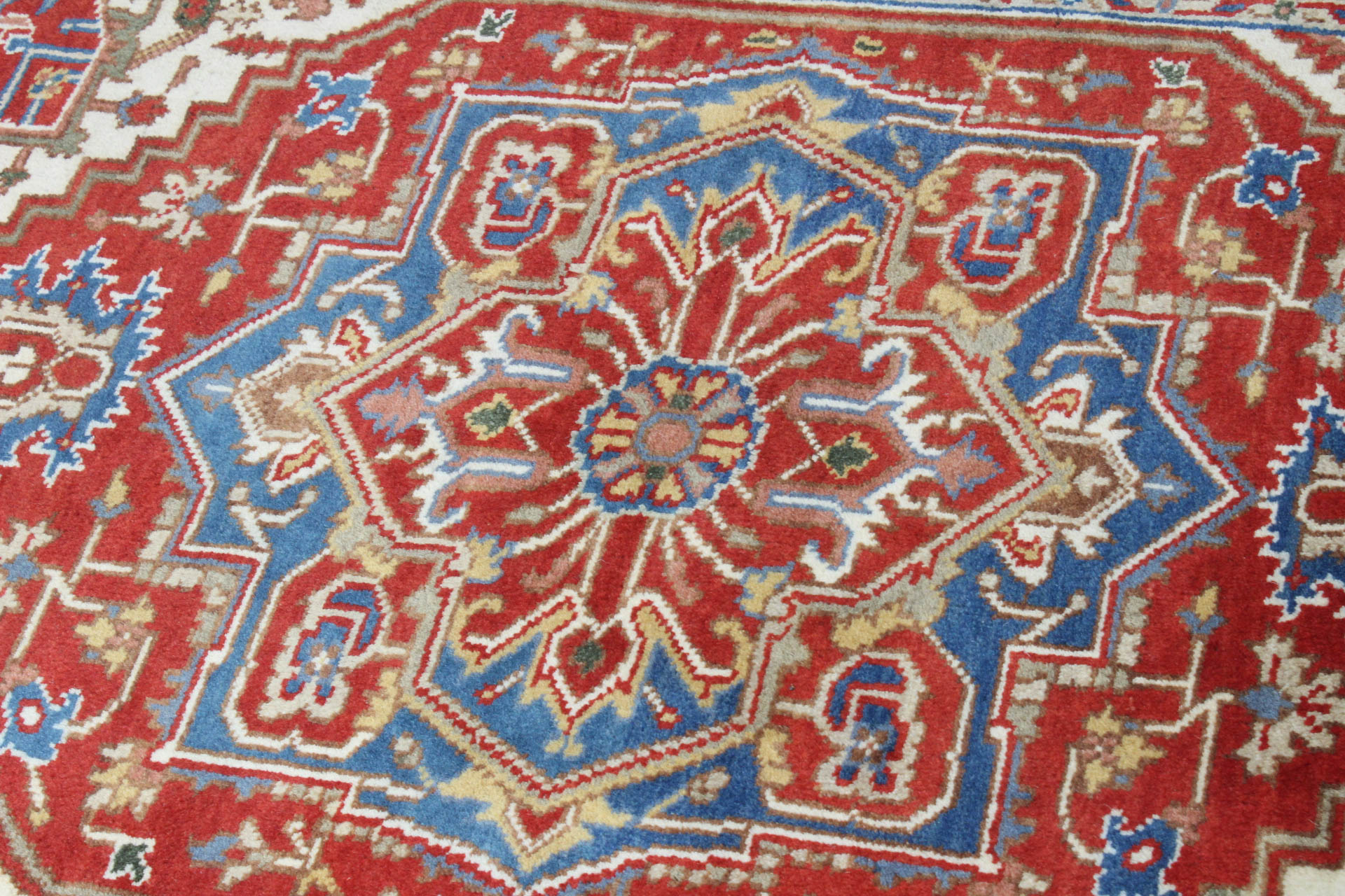 Handwoven Persian Bakshaish Heriz Rug