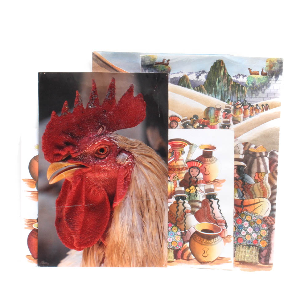 Collection of Colorful Peruvian Artworks