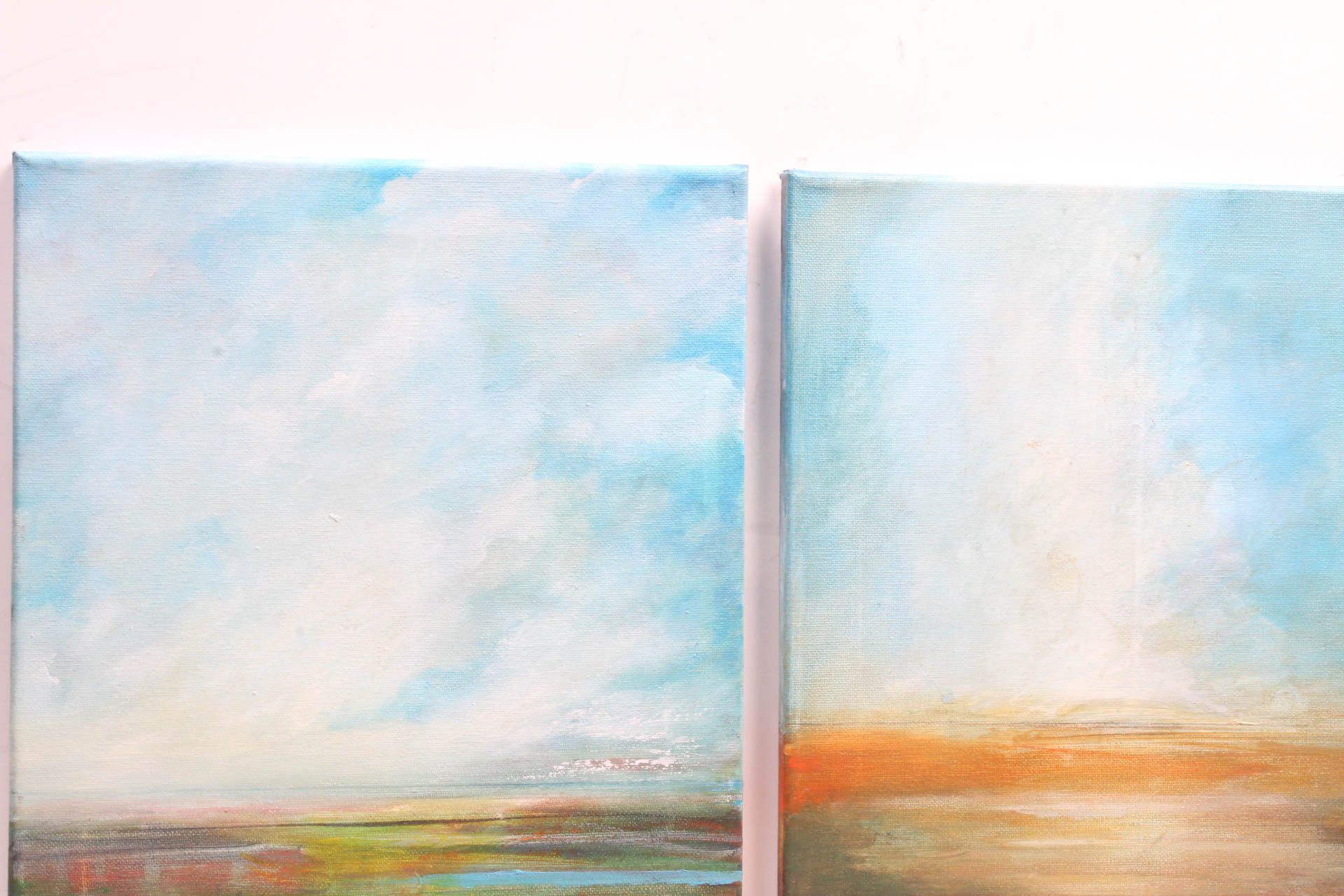 Three David Senecal "Terrae Nullius" Paintings