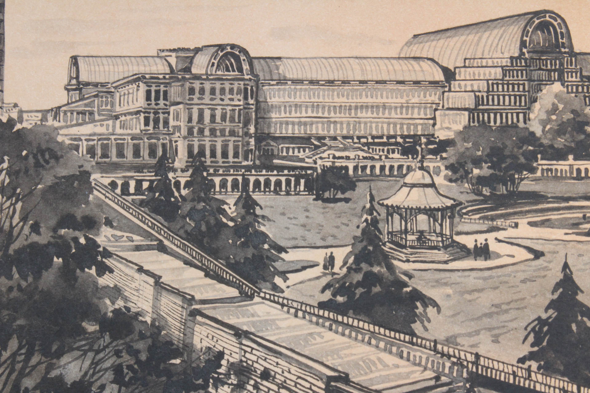 Collection of Ink Drawings of World Landmarks