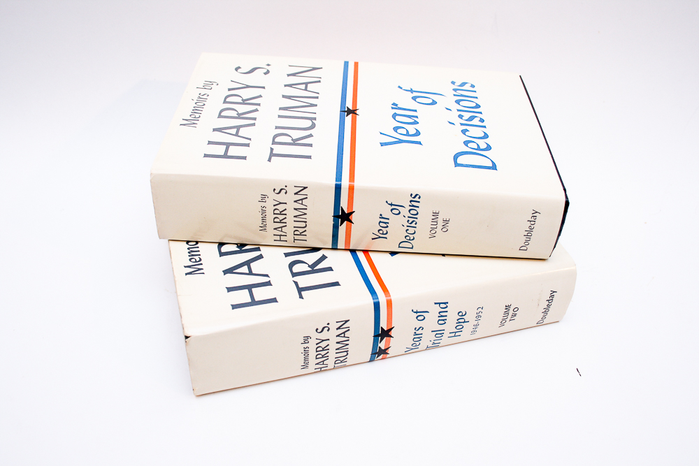 First Edition "Year of Decisions" by Harry S. Truman in Two Volumes