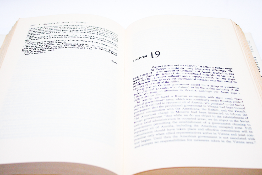 First Edition "Year of Decisions" by Harry S. Truman in Two Volumes