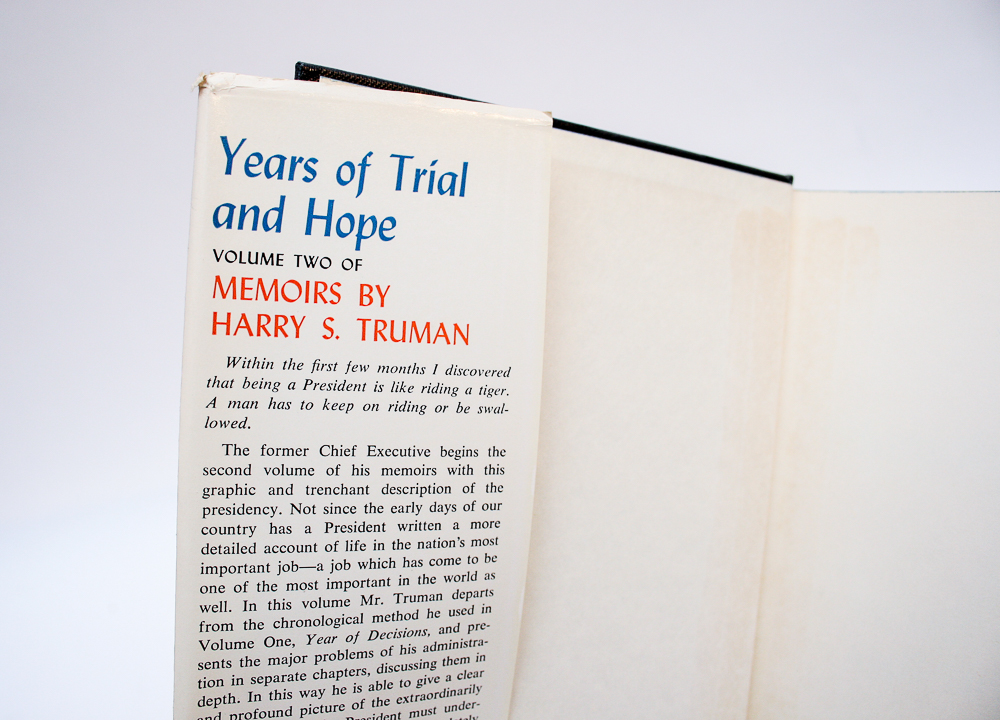 First Edition "Year of Decisions" by Harry S. Truman in Two Volumes