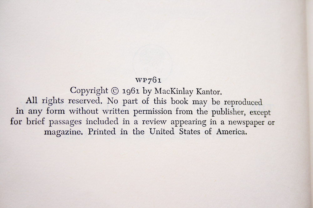 First Edition "Spirit Lake" by MacKinlay Kantor and Early Editions of "Mr. Adam" by Pat Frank and "The Thin Red Line" by James Jones