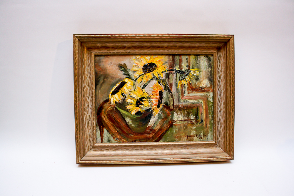 Vintage Acrylic and Oil Still Life Paintings