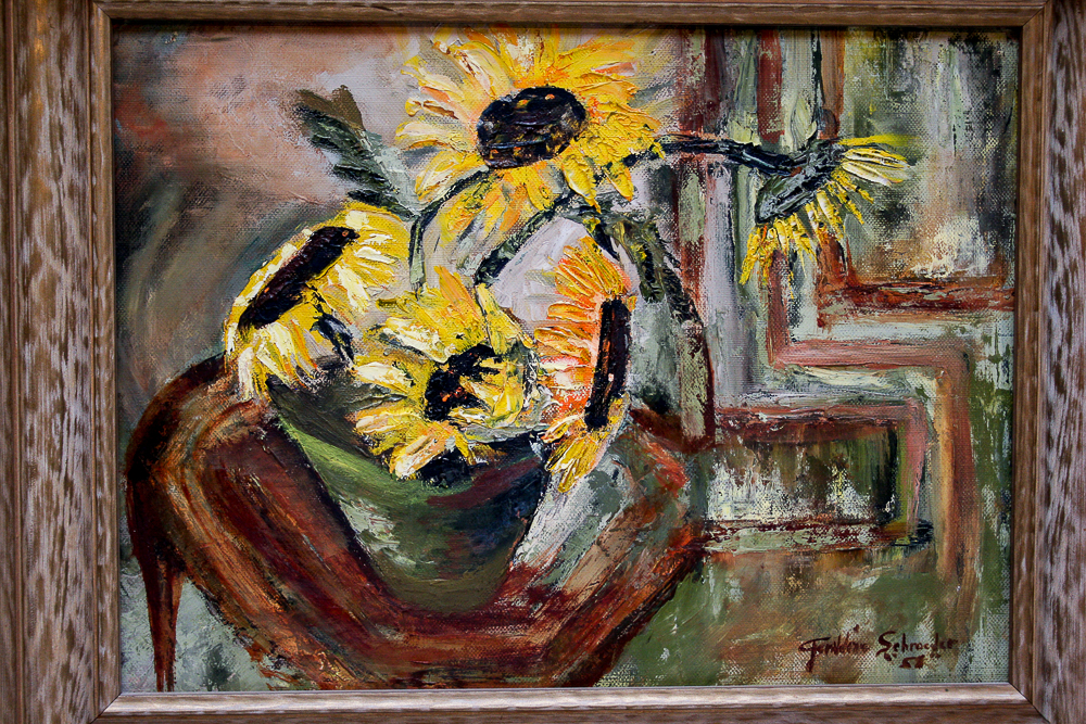 Vintage Acrylic and Oil Still Life Paintings