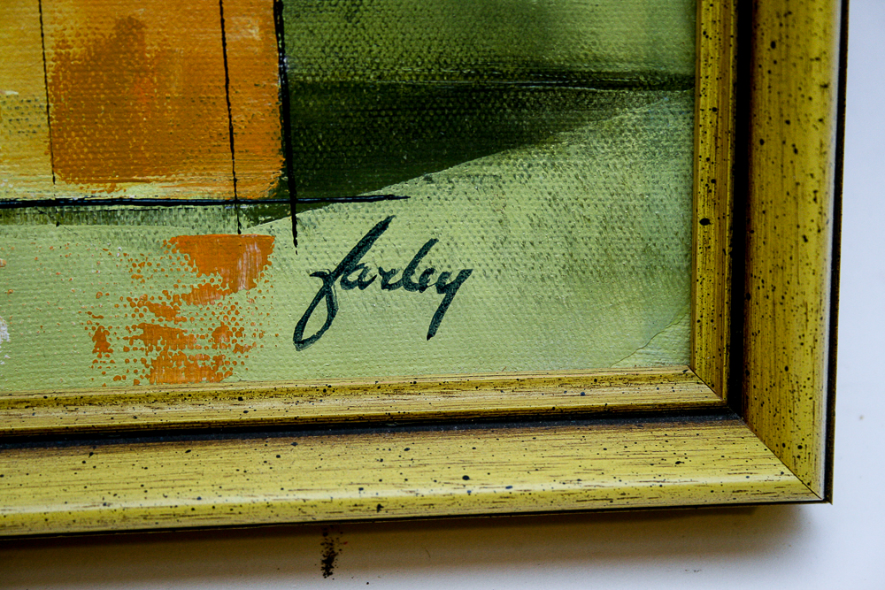 Vintage Acrylic and Oil Still Life Paintings