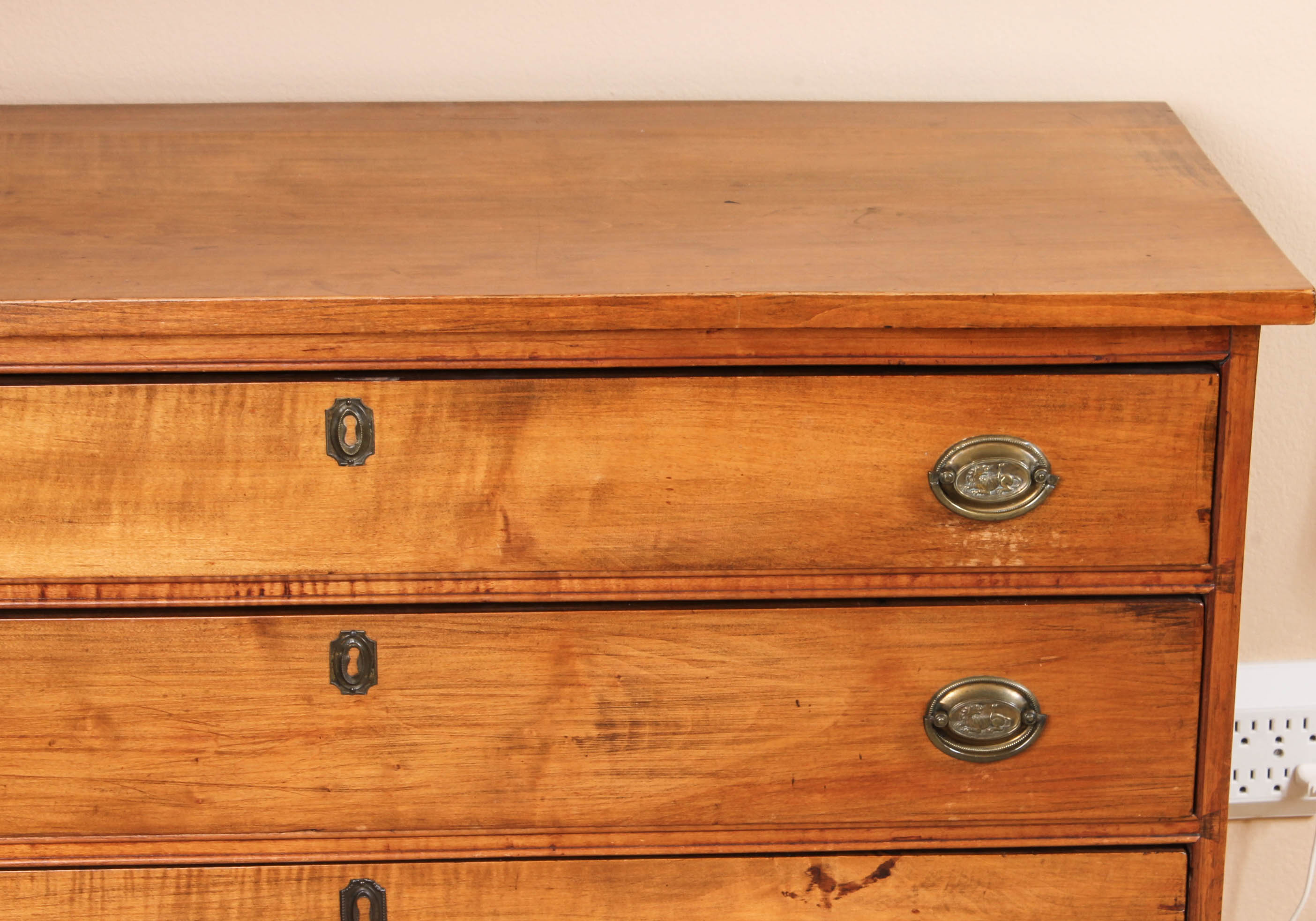 American Federal Cherry Chest of Drawers, Circa 1820 - 1840