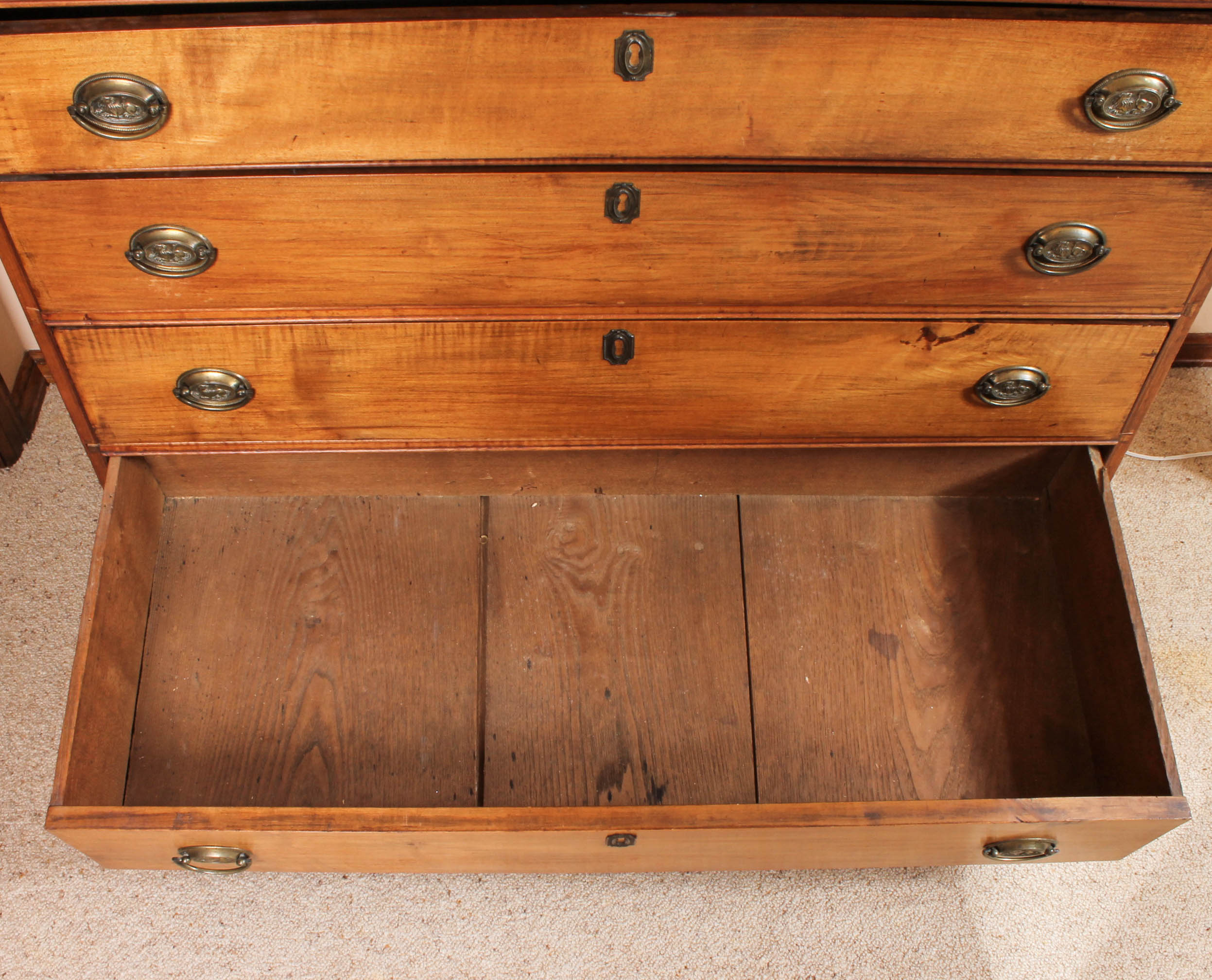 American Federal Cherry Chest of Drawers, Circa 1820 - 1840