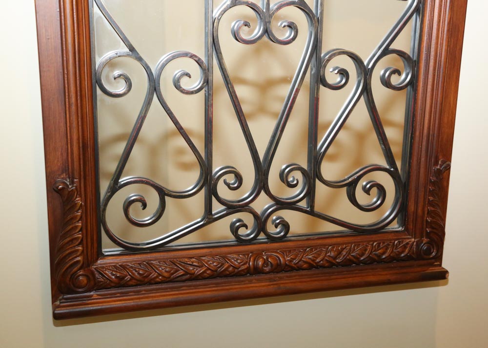 Wood Framed Wall Mirror