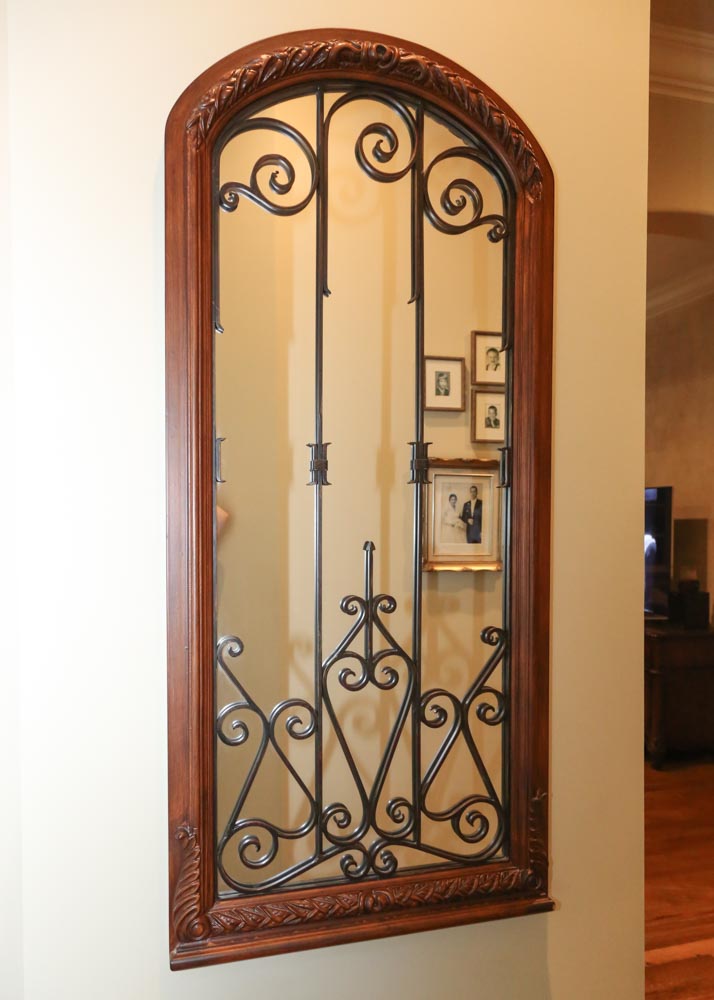 Wood Framed Wall Mirror