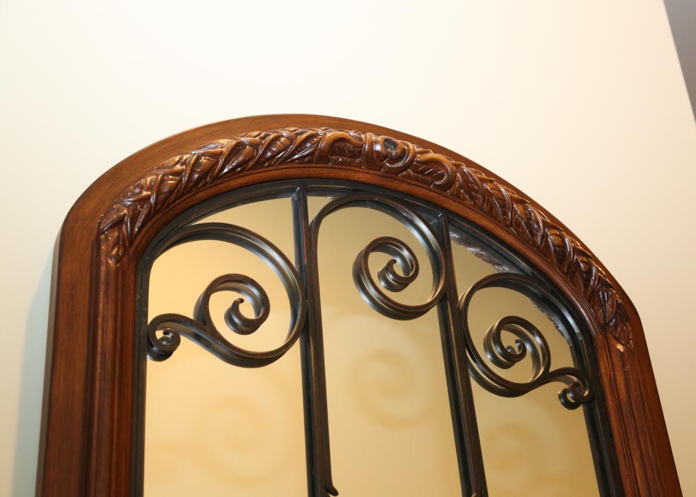 Wood Framed Wall Mirror