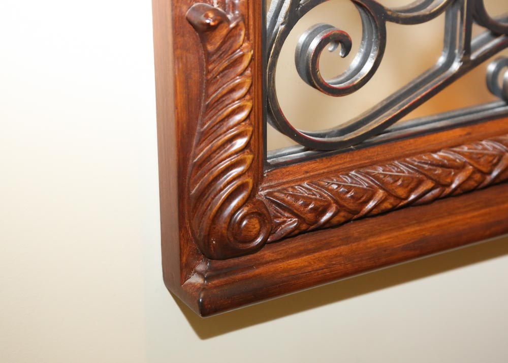 Wood Framed Wall Mirror