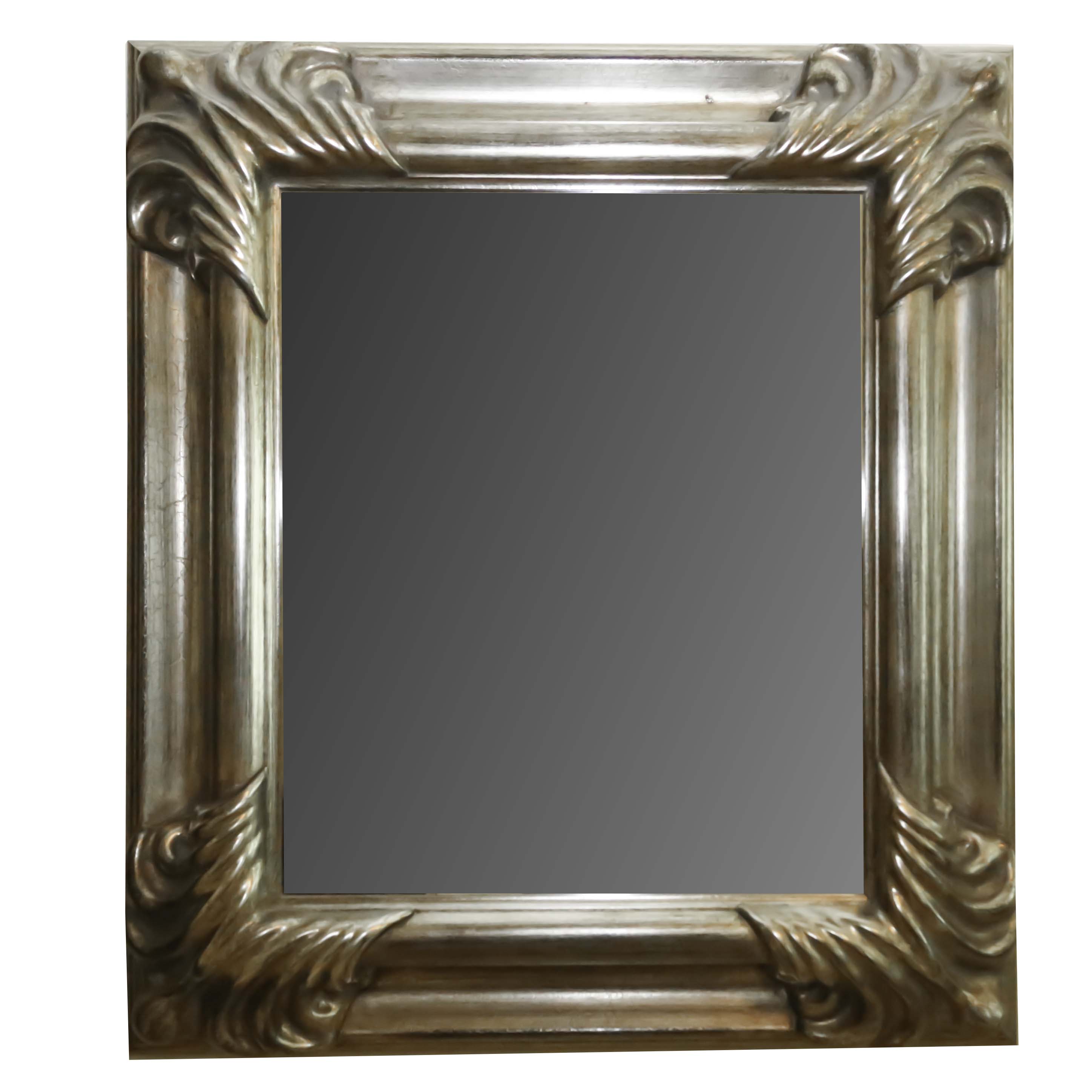 Silver Tone Wall Mirror