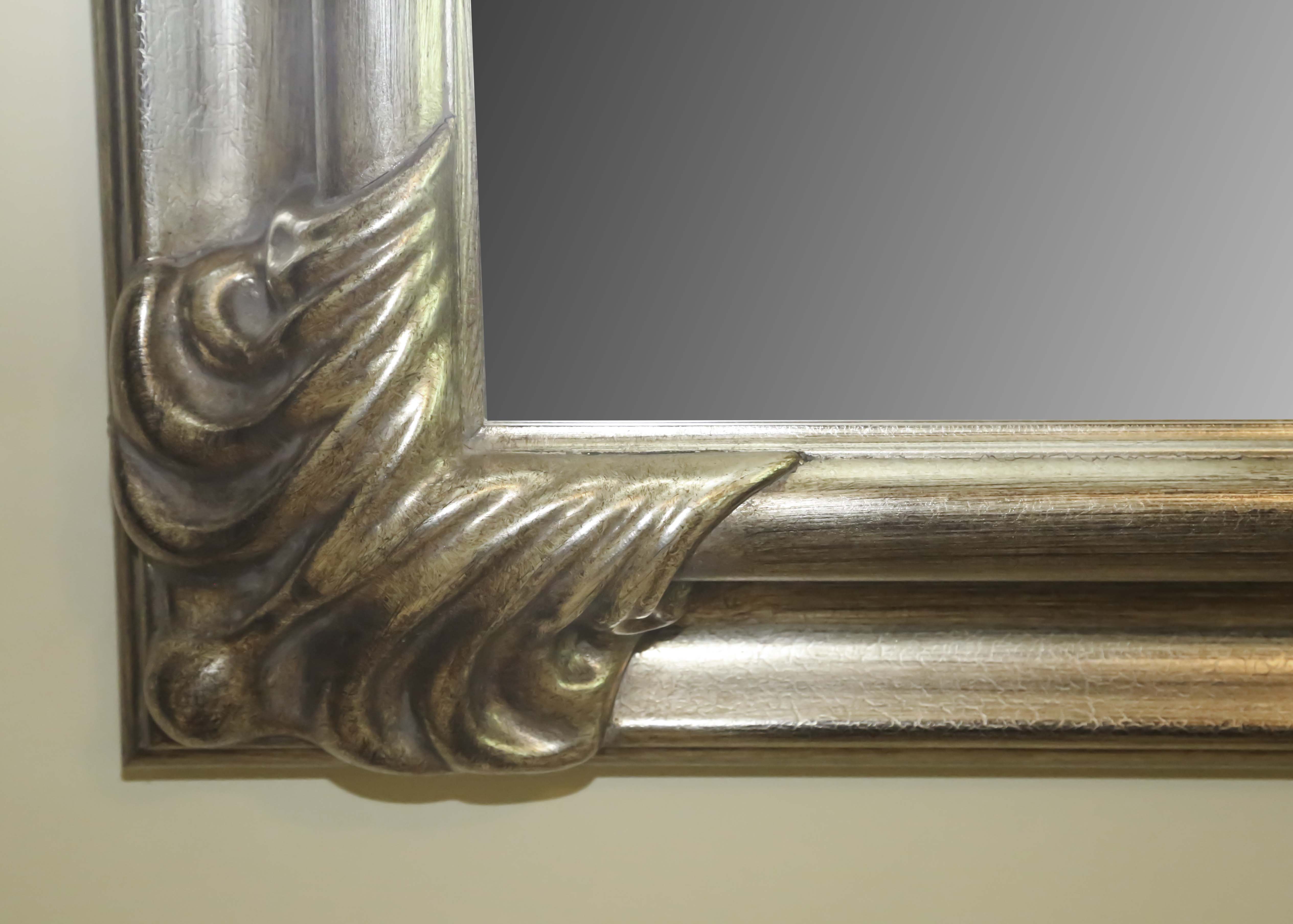 Silver Tone Wall Mirror