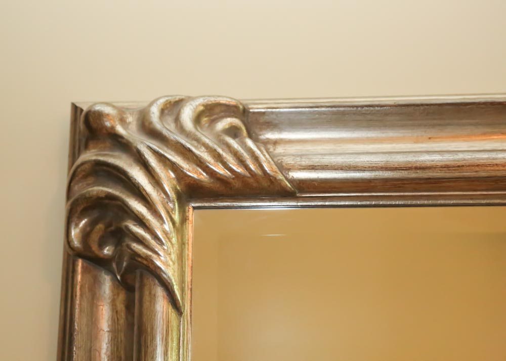 Silver Tone Wall Mirror